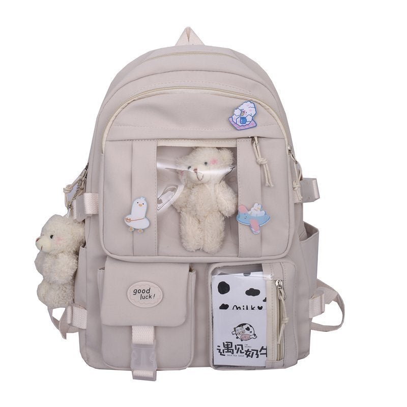 Trendy Y2K Aesthetic Large Capacity School Backpack for Stylish Everyday Use