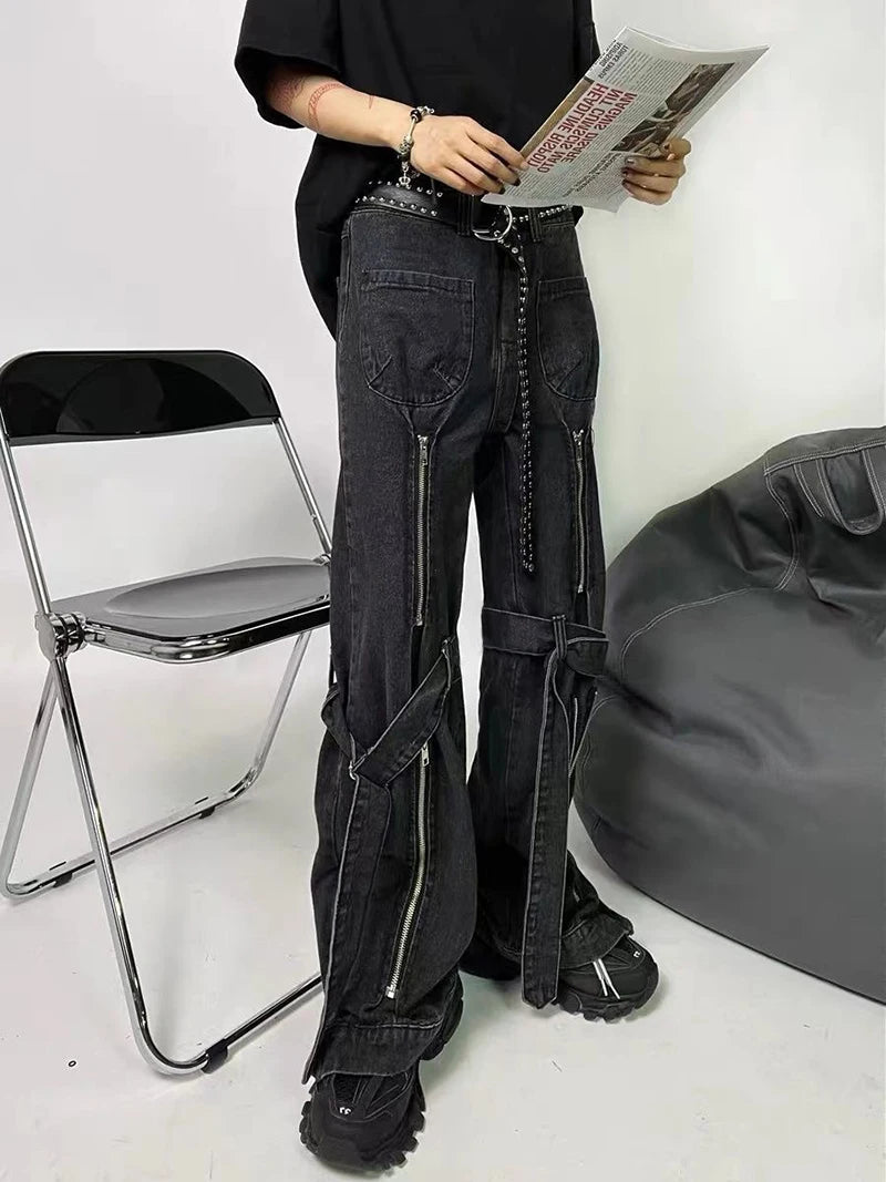 Trendy Y2K Baggy Jeans for a Chic Grunge Aesthetic Look and Effortless Style