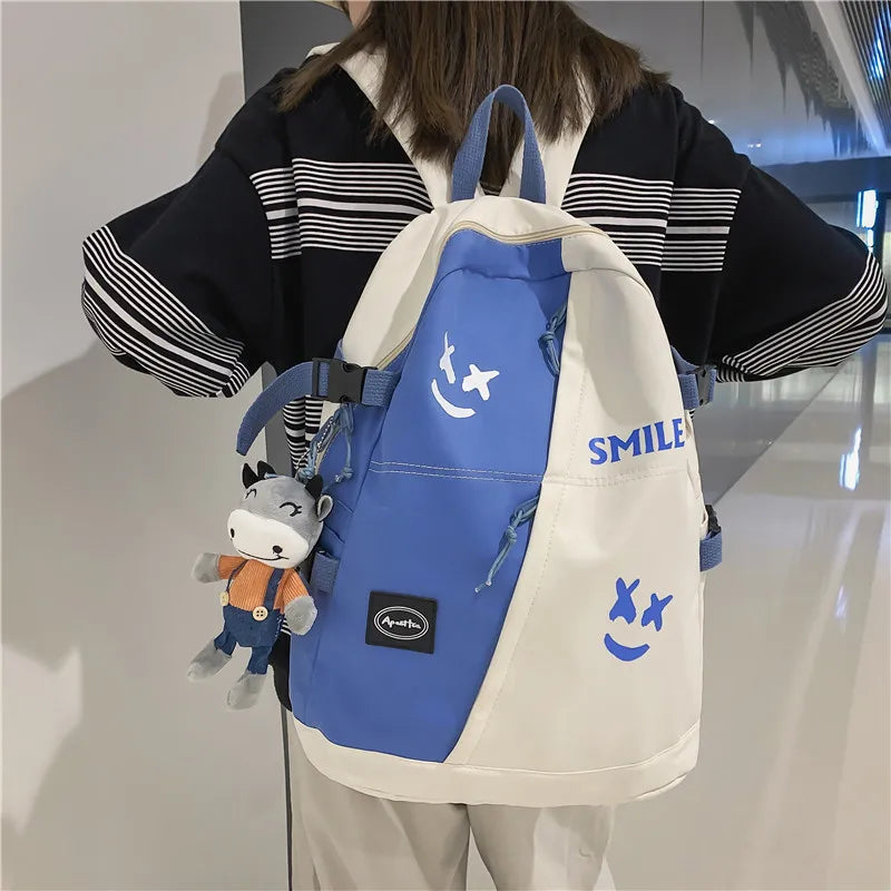 Trendy Y2K Casual School Backpack for Aesthetic Outfits and Everyday Use