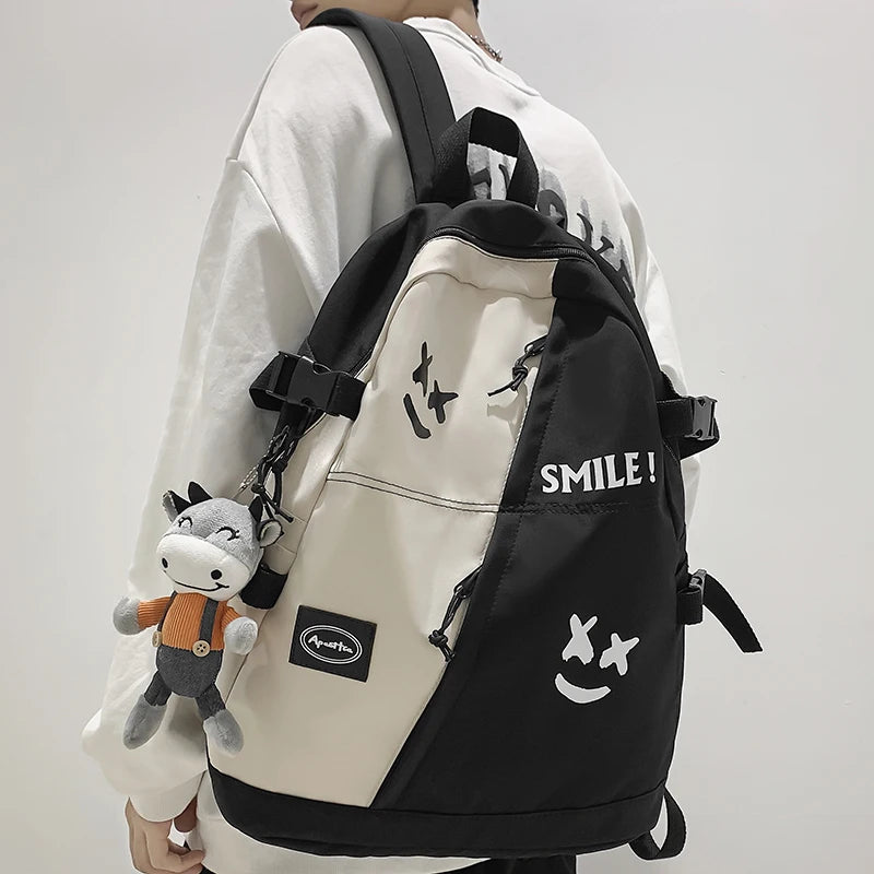 Trendy Y2K Casual School Backpack for Aesthetic Outfits and Everyday Use