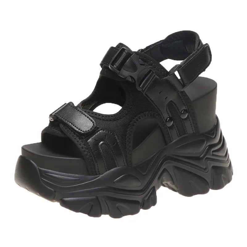 Trendy Y2K Comfort Wedge Sandals for Coquette and Grunge Aesthetic Outfits