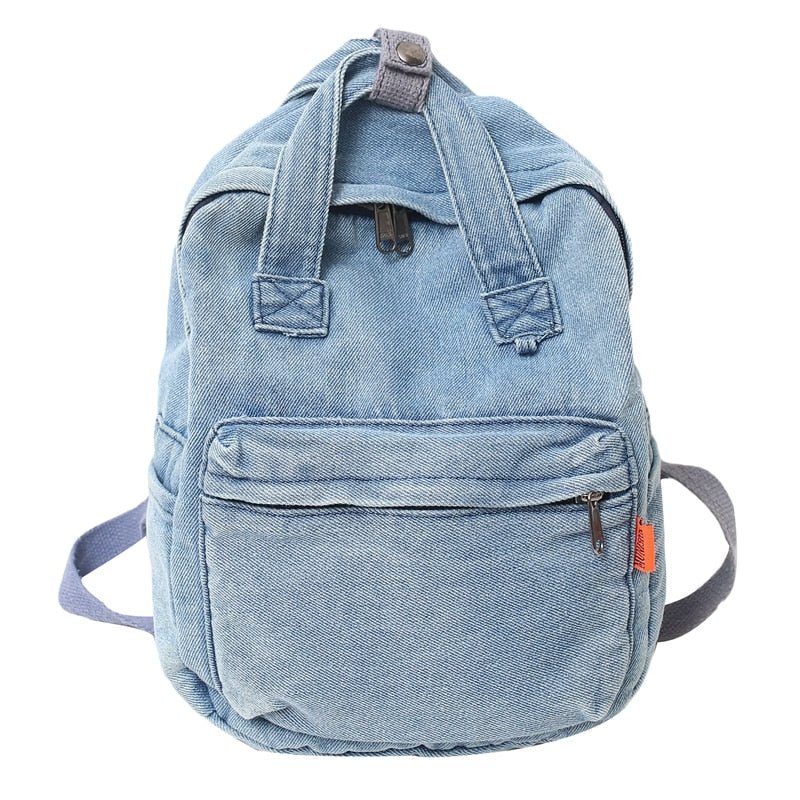 Trendy Y2K Denim Mini Backpack for Aesthetic Outfits and Everyday Style