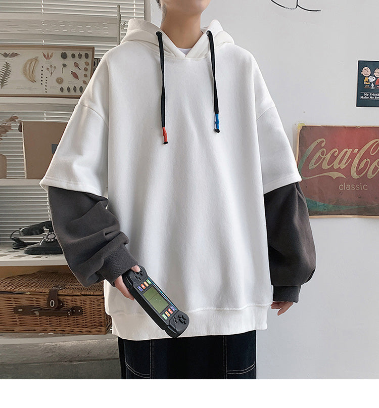 Trendy Y2K Hip Hop Hooded Sweatshirt Set - Stylish Comfy Aesthetic Outfit