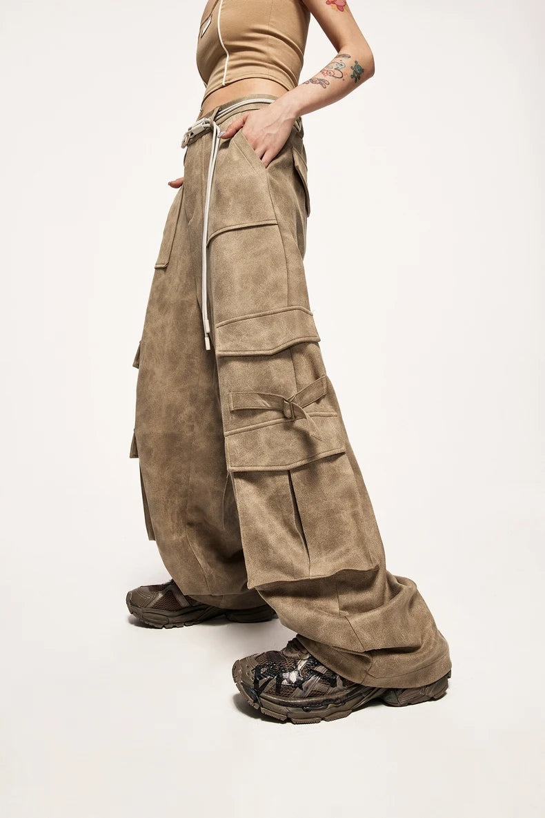 Trendy Y2K Safari Cargo Pants for a Chic Coquette Aesthetic Look