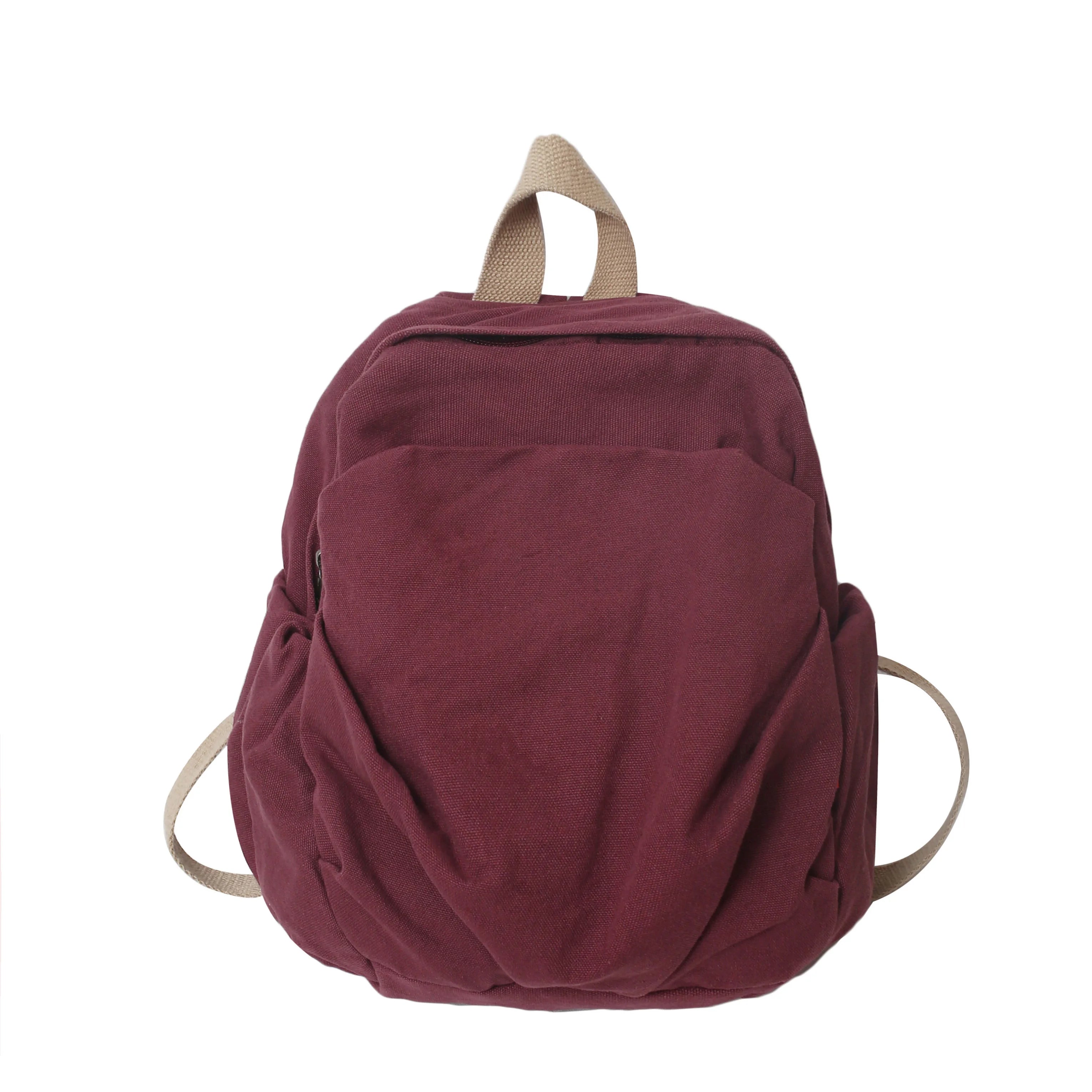 Vintage Wine Backpack: Y2K Aesthetic Bag for Coquette Style and Retro Fashion Lovers