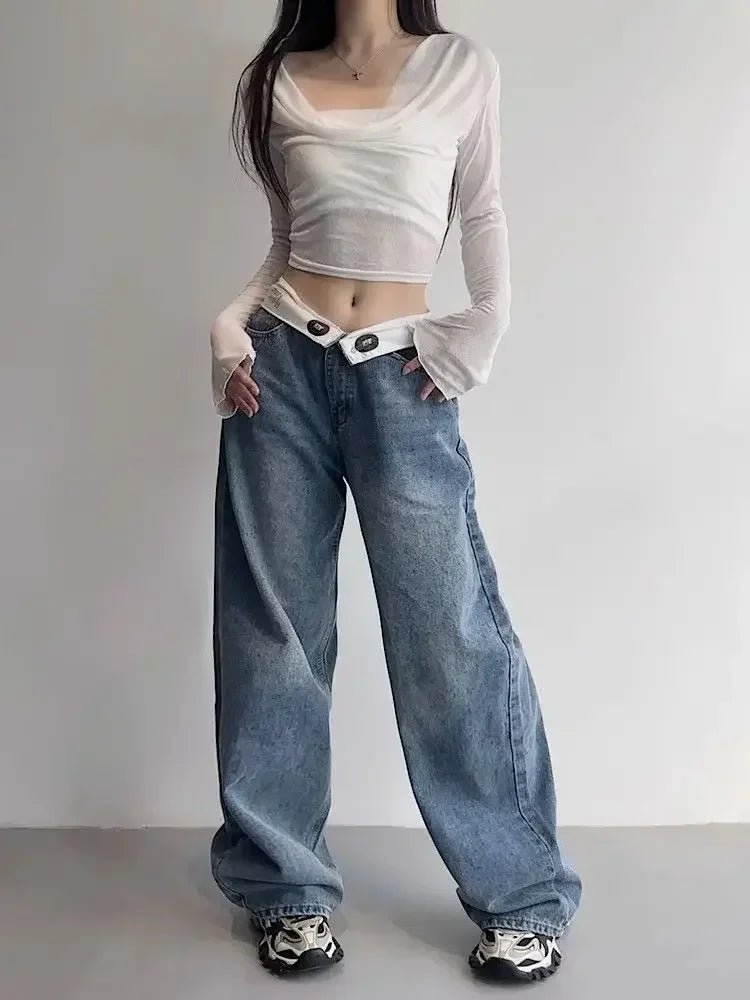 Vintage Y2K Baggy Jeans for a Retro Grunge Aesthetic and Effortless Style