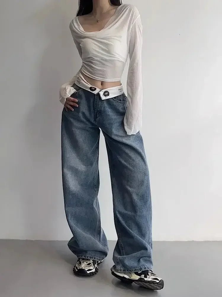 Vintage Y2K Baggy Jeans for a Retro Grunge Aesthetic and Effortless Style