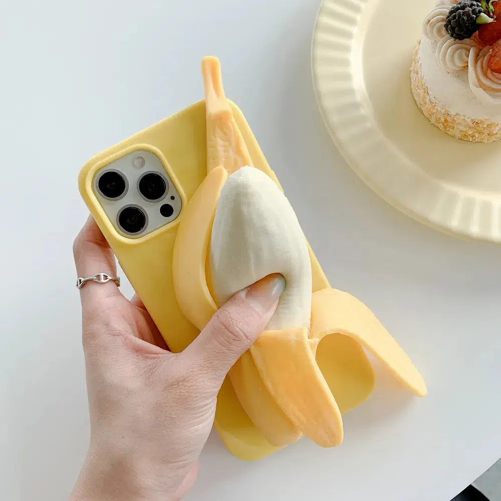 Weirdcore Aesthetic Banana Phone Case - Y2K Style Cute Kawaii Accessory for Trendy Looks