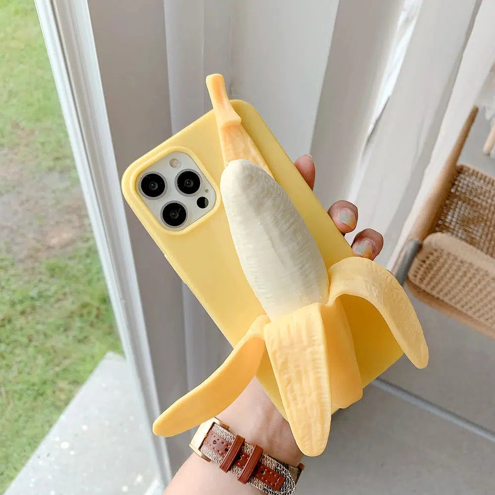 Weirdcore Aesthetic Banana Phone Case - Y2K Style Cute Kawaii Accessory for Trendy Looks