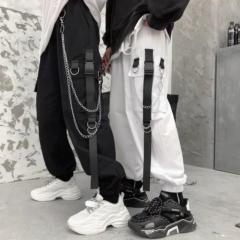 Y2K Aesthetic Cargo Techwear Pants for Trendy Grunge and Coquette Outfits