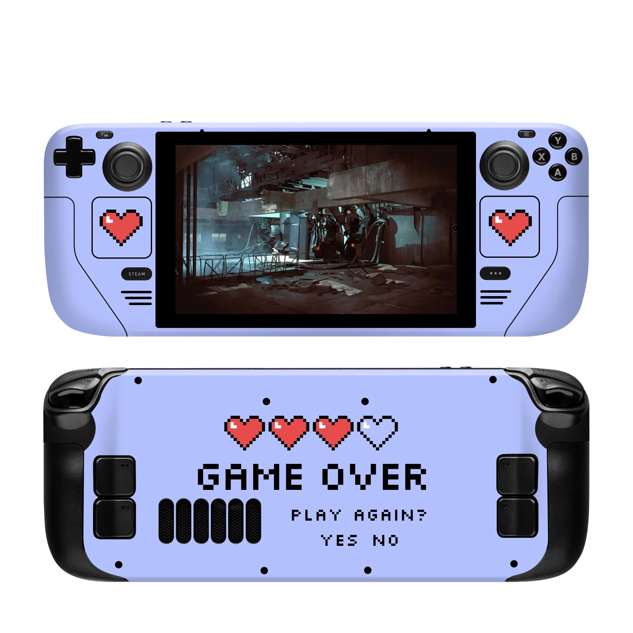 Y2K Aesthetic Game Over Steam Deck Case - Cute Retro Gamer Accessories for Stylish Play