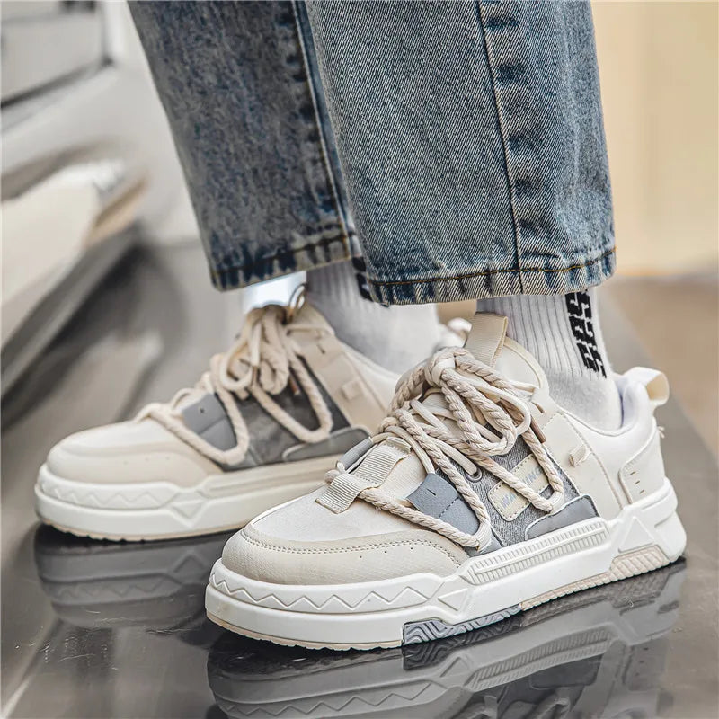 Y2K Aesthetic Platform Sneakers for Trendy Streetwear Style