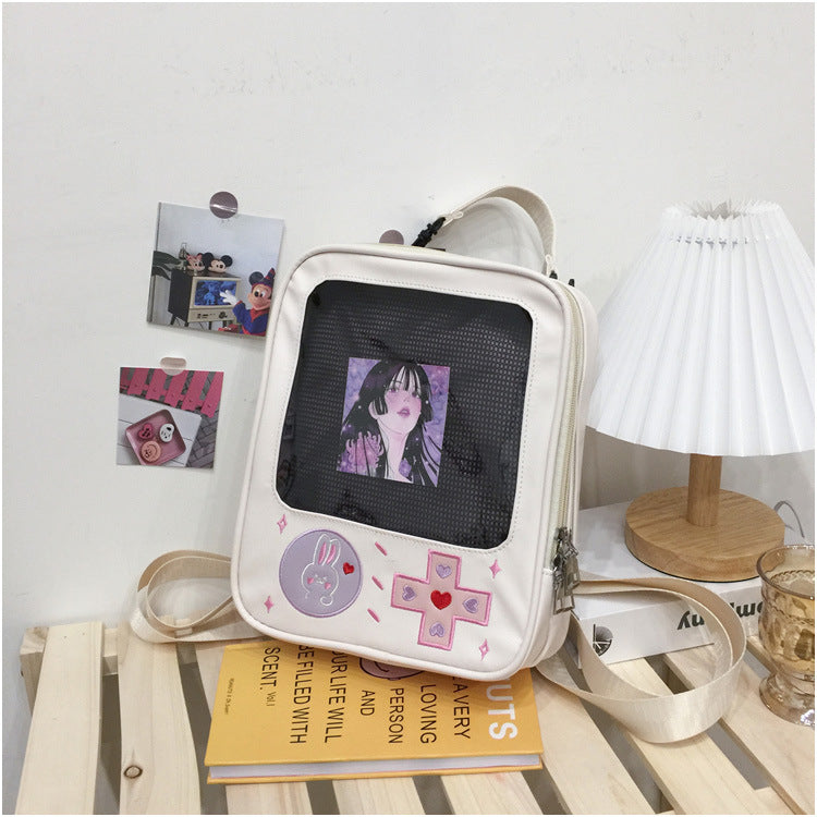 Y2K Aesthetic Transparent Backpack - Cute and Stylish for Coquette and Grunge Outfits