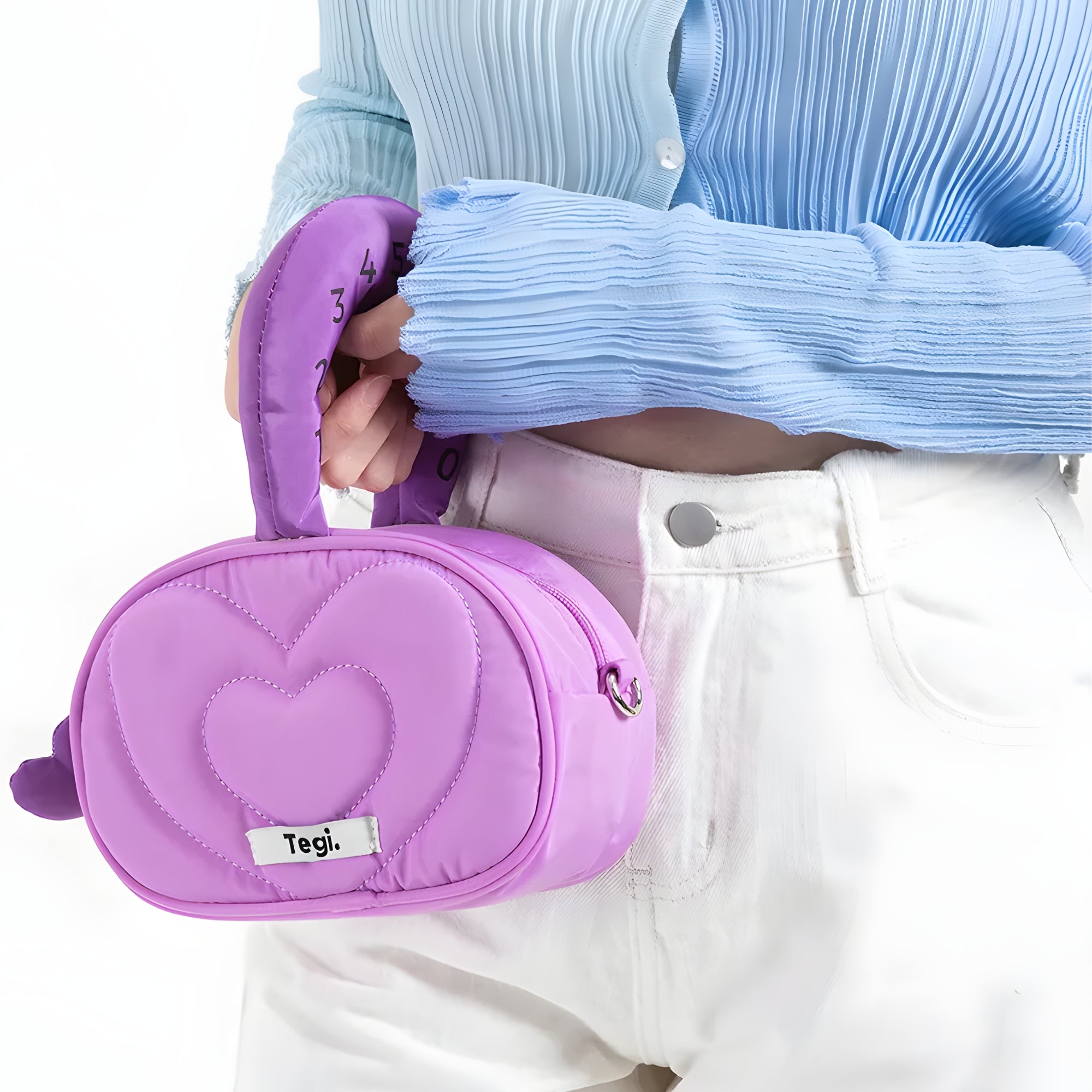 Y2K Aesthetic Weirdcore Heart Puffer Handbag - Cute and Comfy Statement Accessory