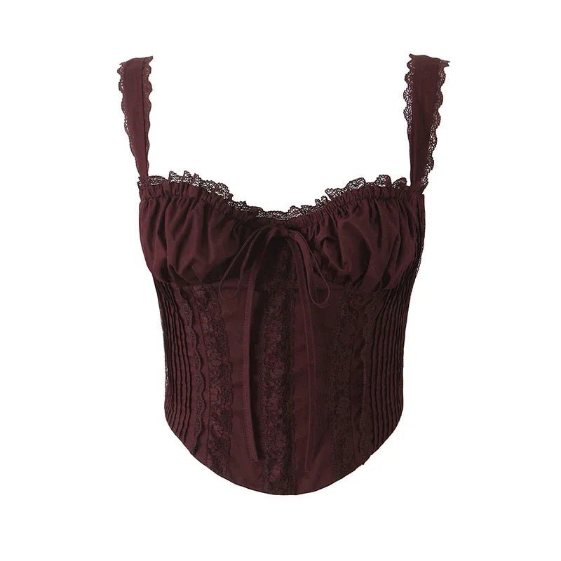 Y2K Bow Tied Cropped Top - Cute Coquette Aesthetic for Trendy Outfits