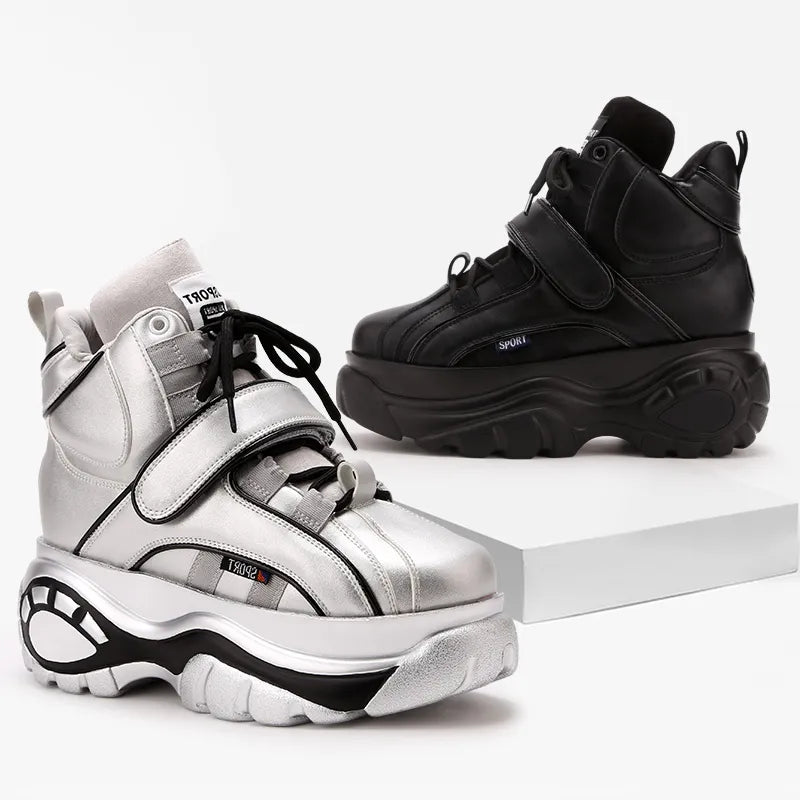 Y2K Chunky Platform Sneakers for Retro Aesthetic Outfits and Grunge Style Looks