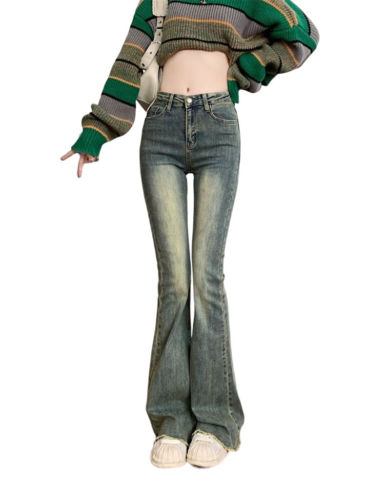 Y2K Flare Jeans: Trendy Vintage-Inspired Denim for a Chic Y2K Aesthetic Look