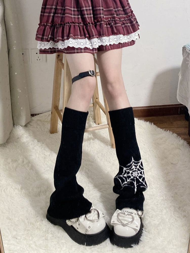 Y2K Goth Girl Leg Warmers - Cute Pastel Goth Accessories for Aesthetic Outfits