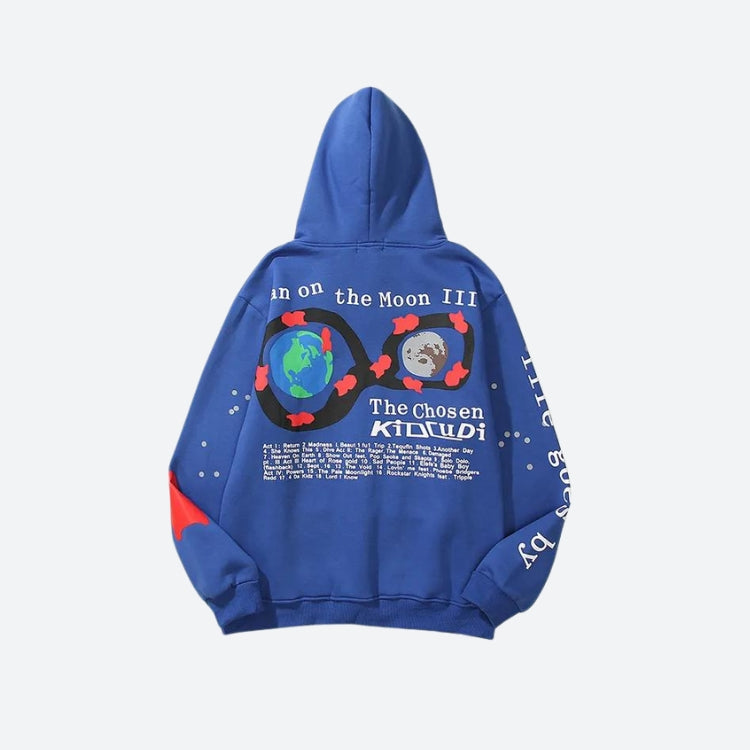 Y2K Grunge Style Kid Cudi Man On The Moon III Comfy Hoodie for Aesthetic Outfits