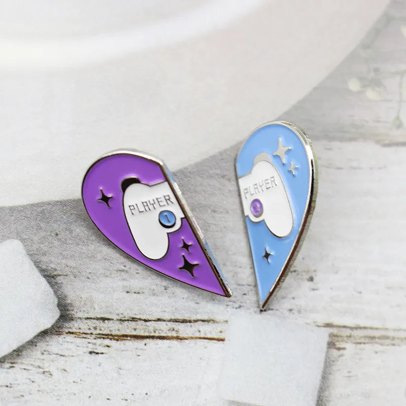 Y2K Heart Shaped Pins for Coquette Aesthetic & Cute Outfits - Trendy Accessories