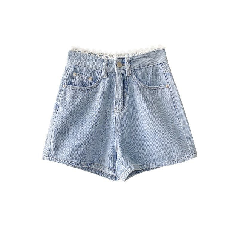 Y2K High Waist Denim Shorts - Vintage 90s Style for Trendy Aesthetic Outfits