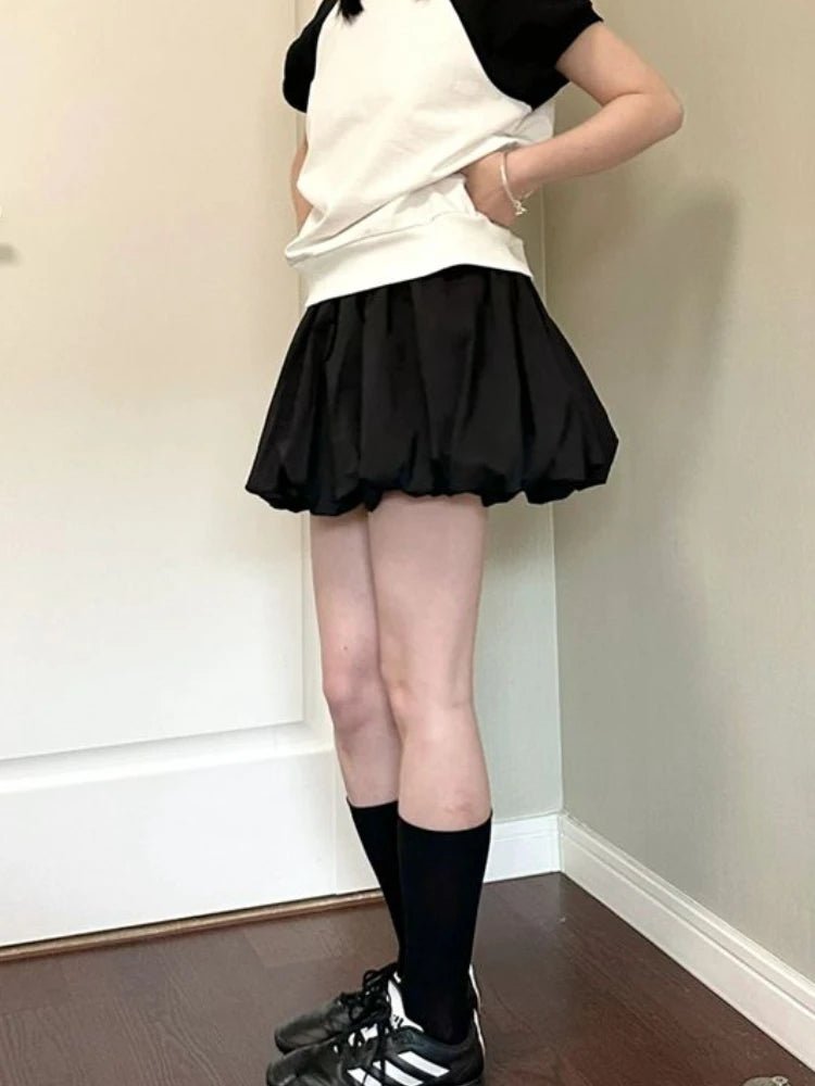 Y2K Mini Balloon Skirt - Cute Pastel Goth Aesthetic for Trendy Outfits