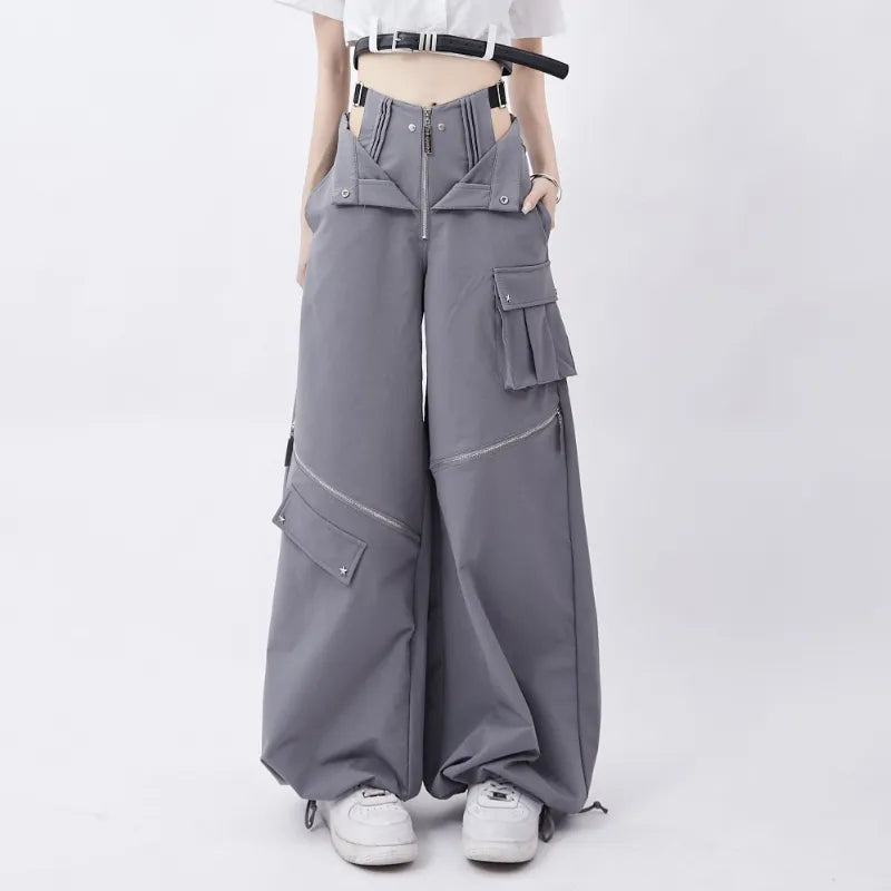 Y2K Techwear Cargo Pants for Trendy Aesthetic Outfits and Street Style Fashion