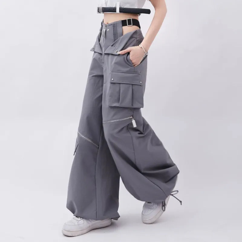 Y2K Techwear Cargo Pants for Trendy Aesthetic Outfits and Street Style Fashion