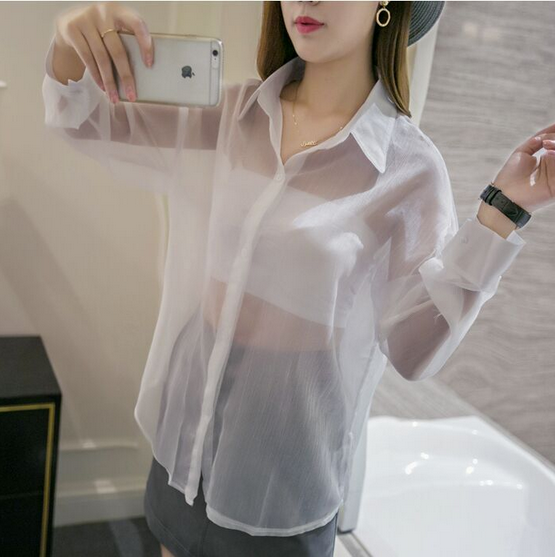 Y2K Transparent Shirt: Trendy Grunge Aesthetic Top for Stylish Outfits