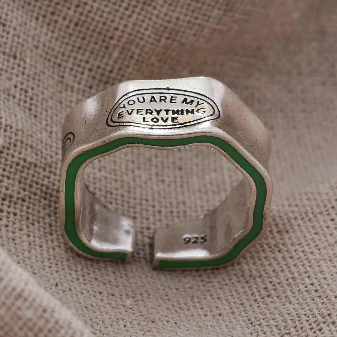 You Are My Everything Ring - Y2K Aesthetic Jewelry for Coquette and Grunge Styles